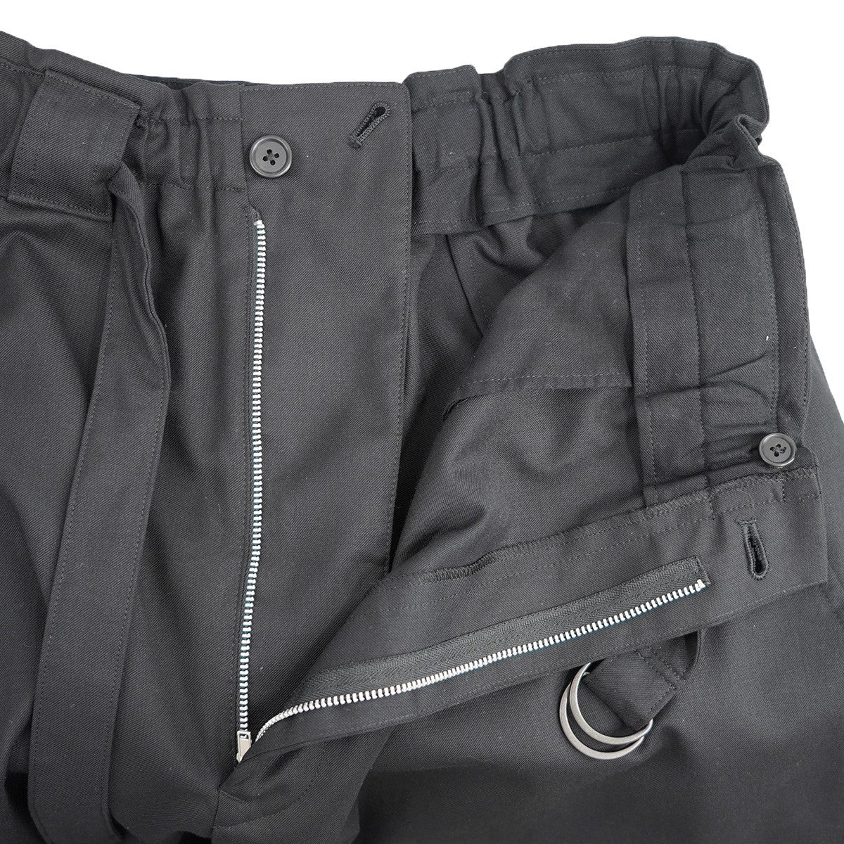 s’yte Yohji Yamamoto syte 22AW T/W Gabardine Belted Pantsギャバジン ワイド ベルト ベルテッド パンツ 古着・中古-5枚目のアイテム画像