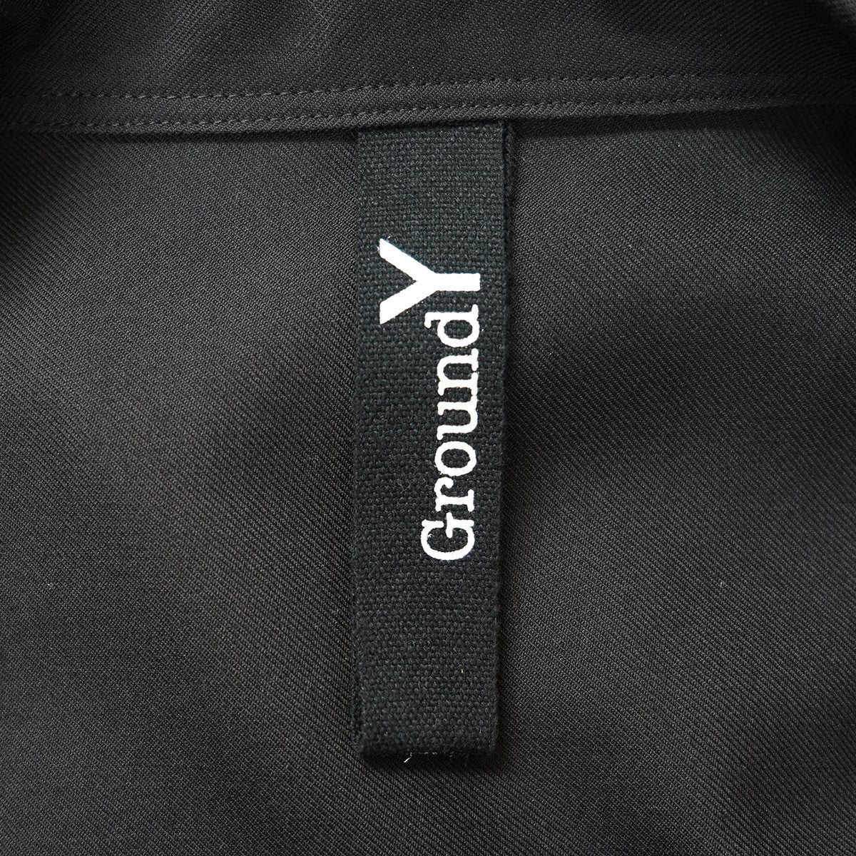Ground Y (Yohji Yamamoto) 22SS T/W gabardine Tailoredギャバジン ノースリーブ スリーブレス テーラード コート ベスト 古着・中古-4枚目のアイテム画像