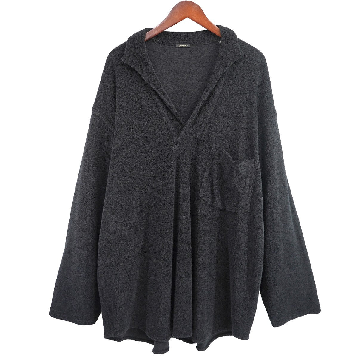 COMOLI(コモリ) 25SS パイルスキッパーシャツ プルオーバー 定価