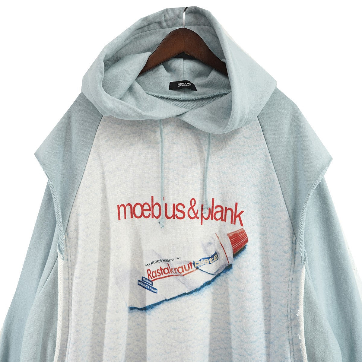 25AW 前身総柄カットオフレイヤーフーディー Rastakrautアーティストデュオ Moebius & Plank アートワーク オーバーサイズ パーカー