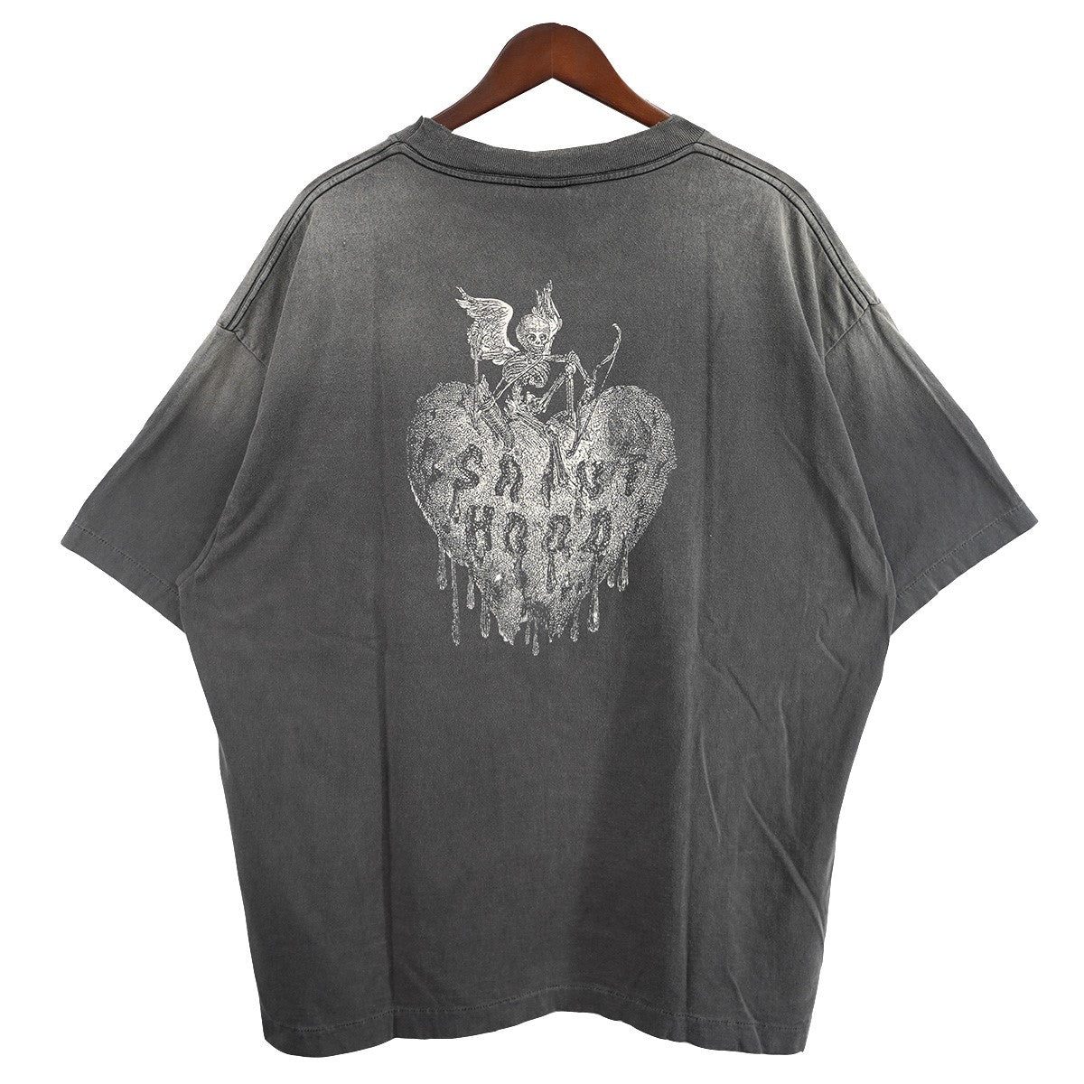25SS SS Tee STHD.FEARLESS Blackコラボ ロゴ Vintage ヴィンテージ ダメージ 汚れ加工 Tシャツ