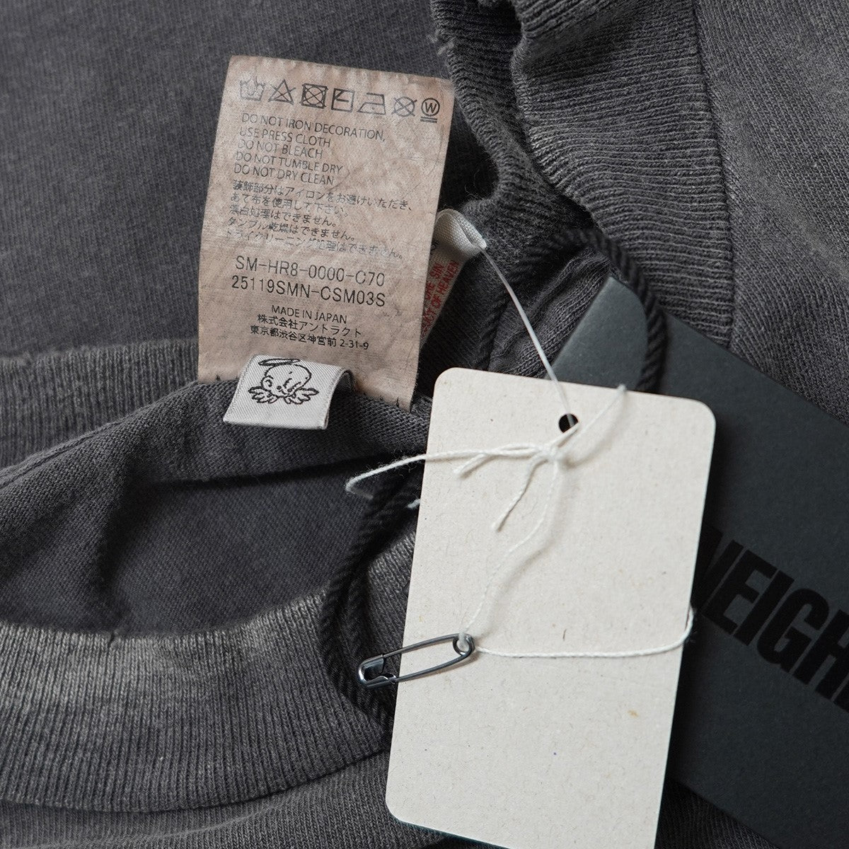 25SS SS Tee STHD.FEARLESS Blackコラボ ロゴ Vintage ヴィンテージ ダメージ 汚れ加工 Tシャツ