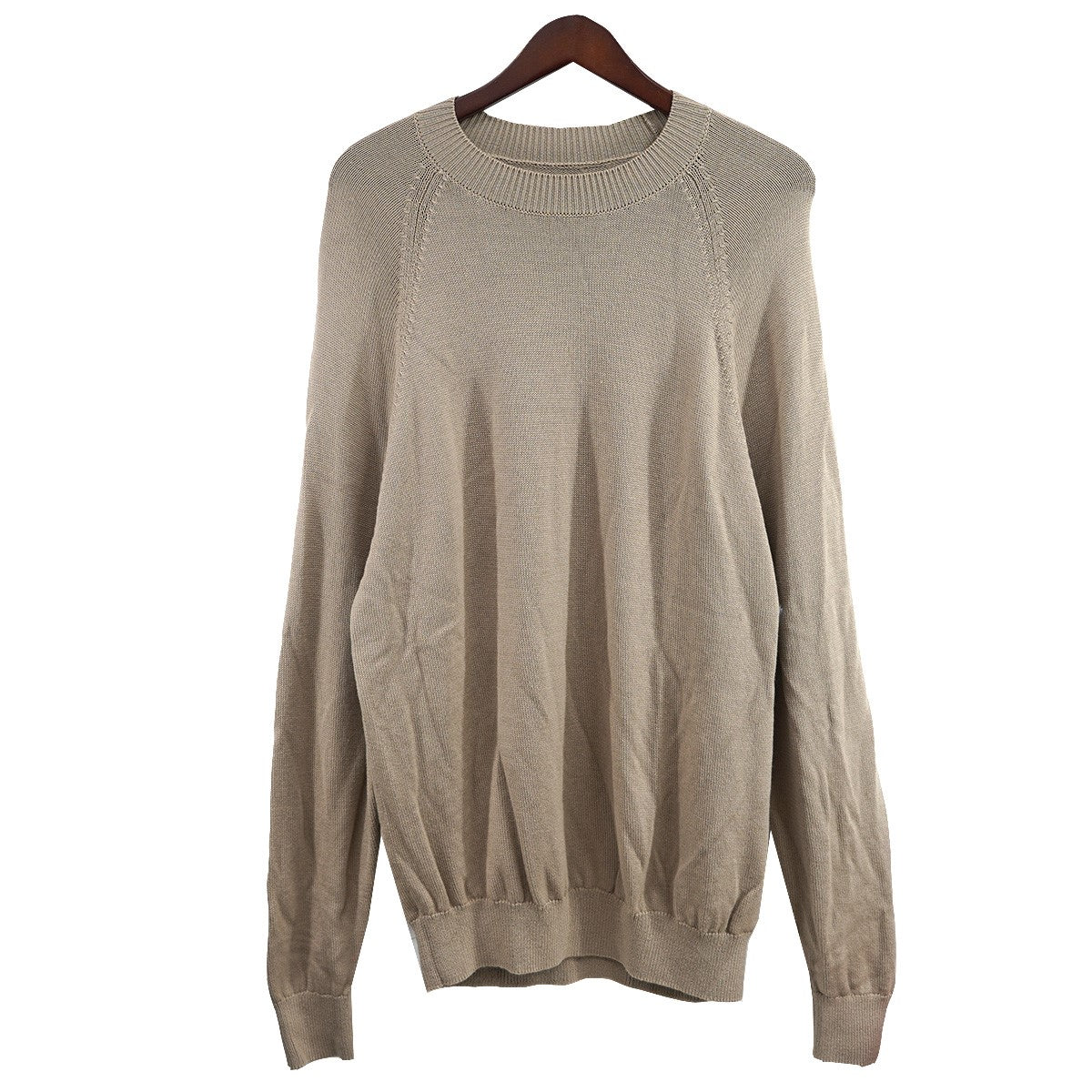 BATONER(バトナー) クルーネック ラグラン ウール ニット セーター BN