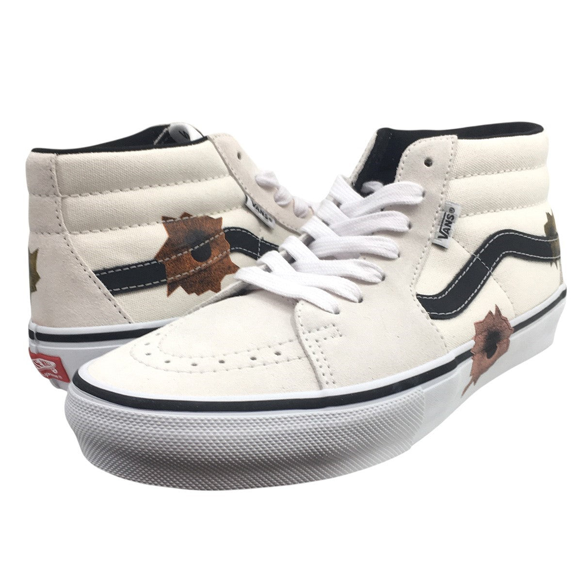 Supreme×VANS 25SS Nate Lowman × Vans Skate Grosso Mid Bullet Hole