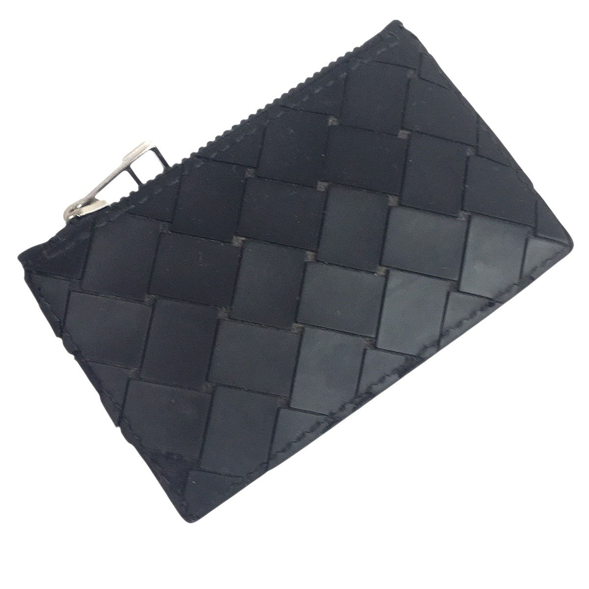BOTTEGA VENETA コインケース　イントレチャート　ブラック BOTTEGA VENETA(ボッテガヴェネタ) イントレチャート ラバー ナイロン