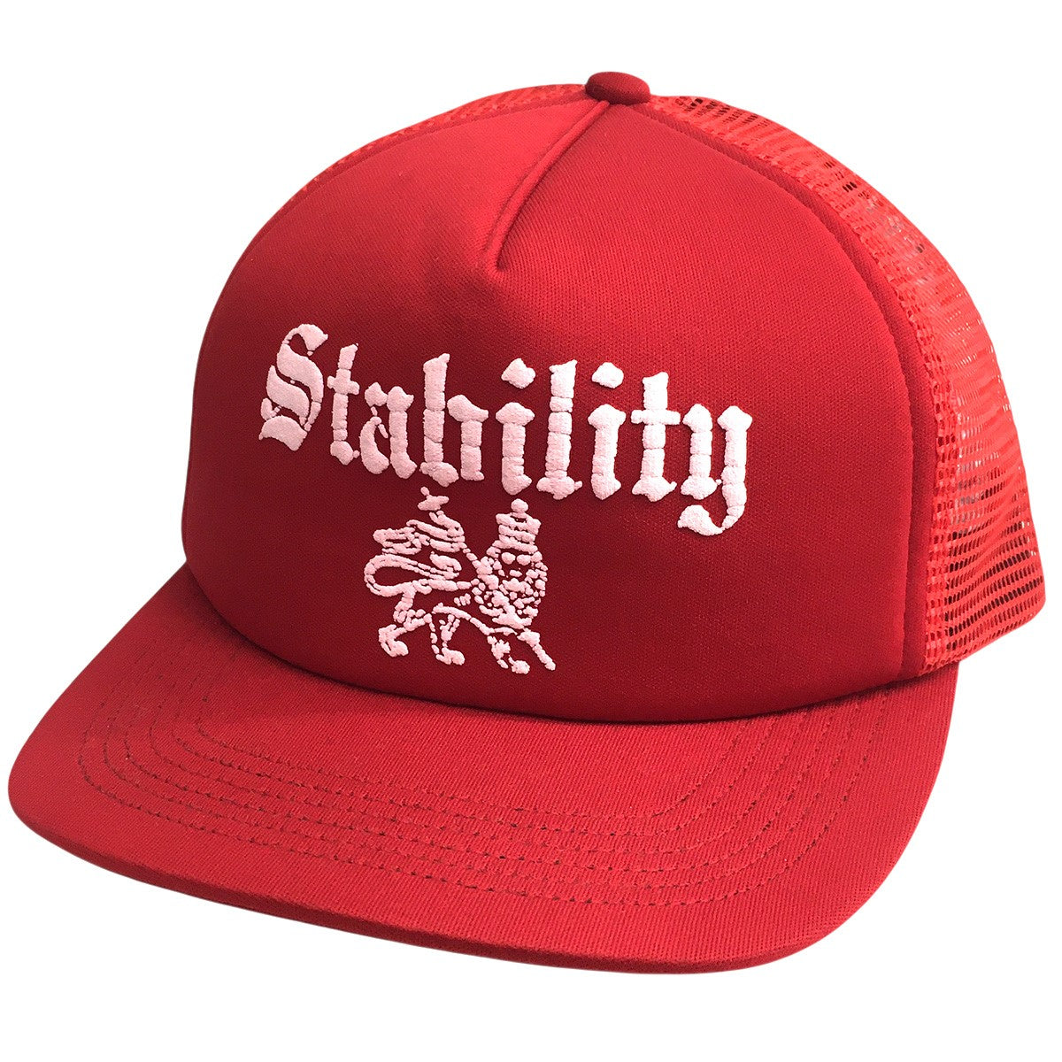 シュプリーム　Stability Mesh Back 5-Panel　赤 Supreme(シュプリーム) 24AW Stability Mesh Back 5-Panelロゴ スタビ