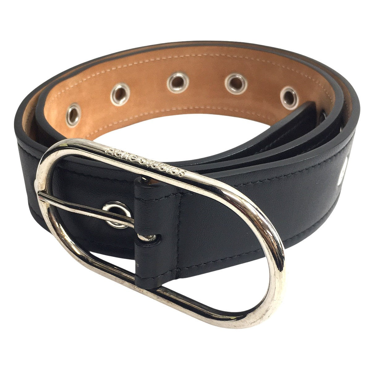 ACNE STUDIOS(アクネストゥディオズ) ロゴ バックル レザーベルト