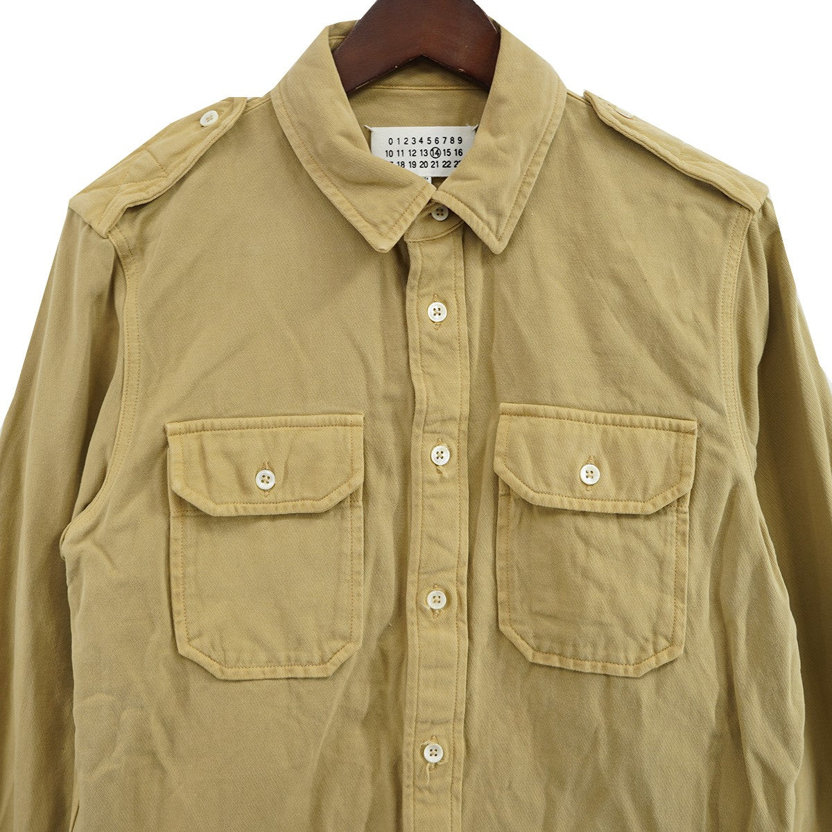 14AW 四つタグ フォーステッチ ミリタリーシャツ