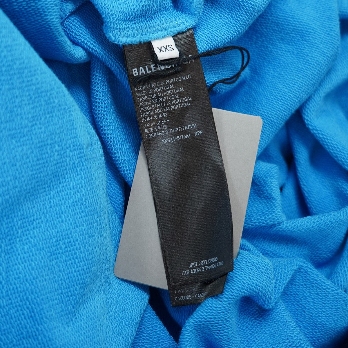 BALENCIAGA 23SS Large Fit Hoodie オーバーサイズキャンペーン ロゴ プルオーバーパーカー ダメージ加工 フーディー 古着・中古-8枚目のアイテム画像