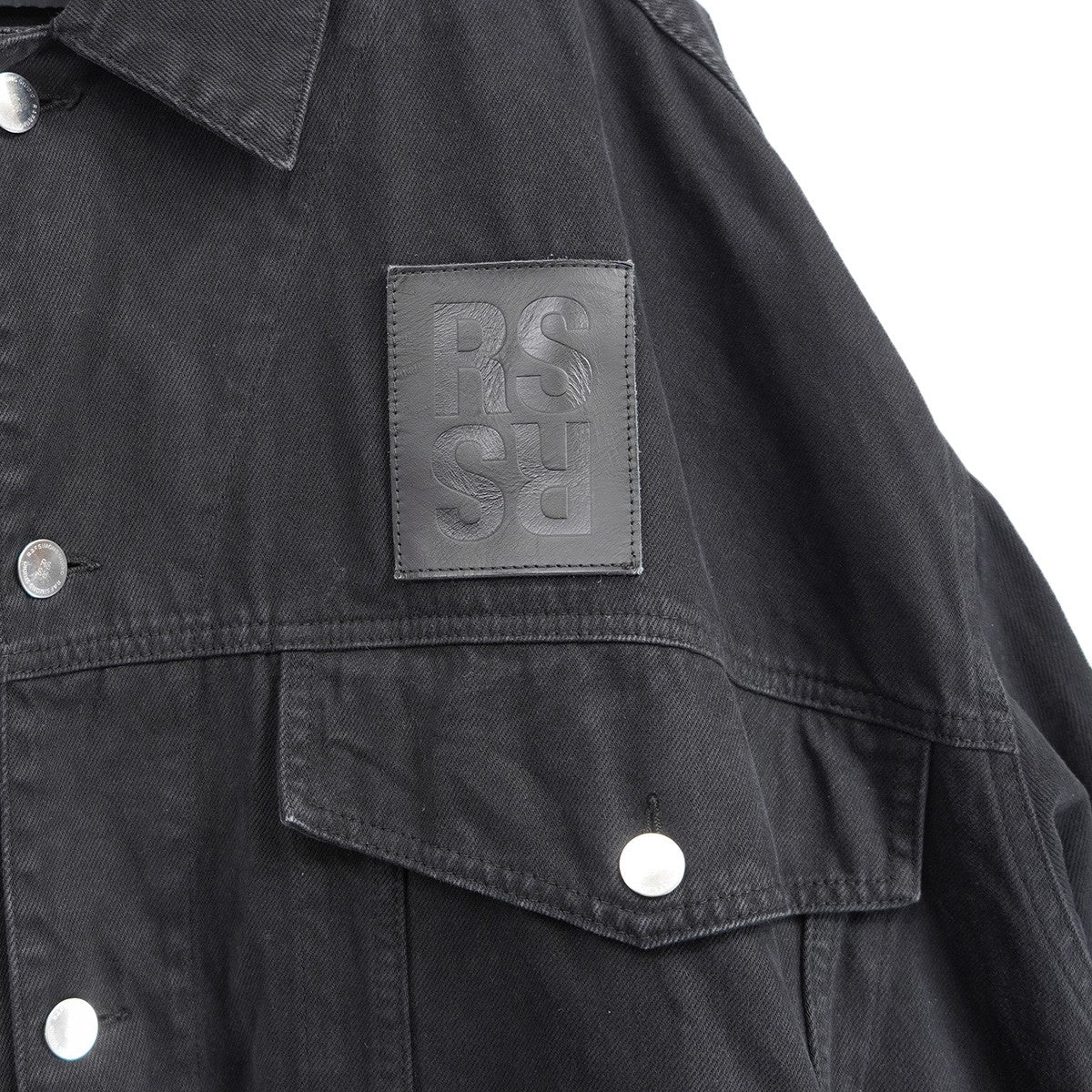 22SS OVERSIZED SOLEMN-X DENIM JACKETRS ロゴ パッチ オーバーサイズ デニムジャケット