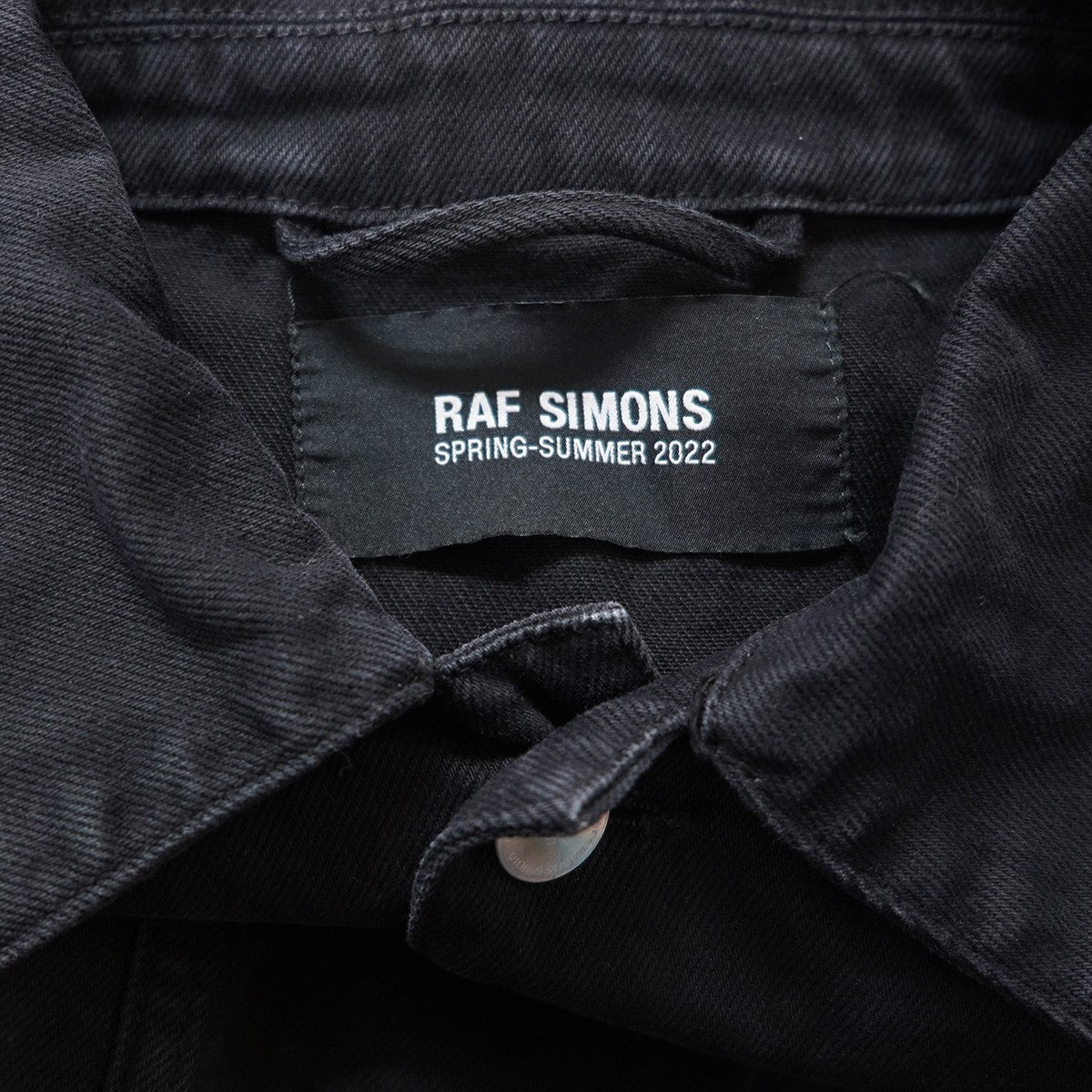 22SS OVERSIZED SOLEMN-X DENIM JACKETRS ロゴ パッチ オーバーサイズ デニムジャケット