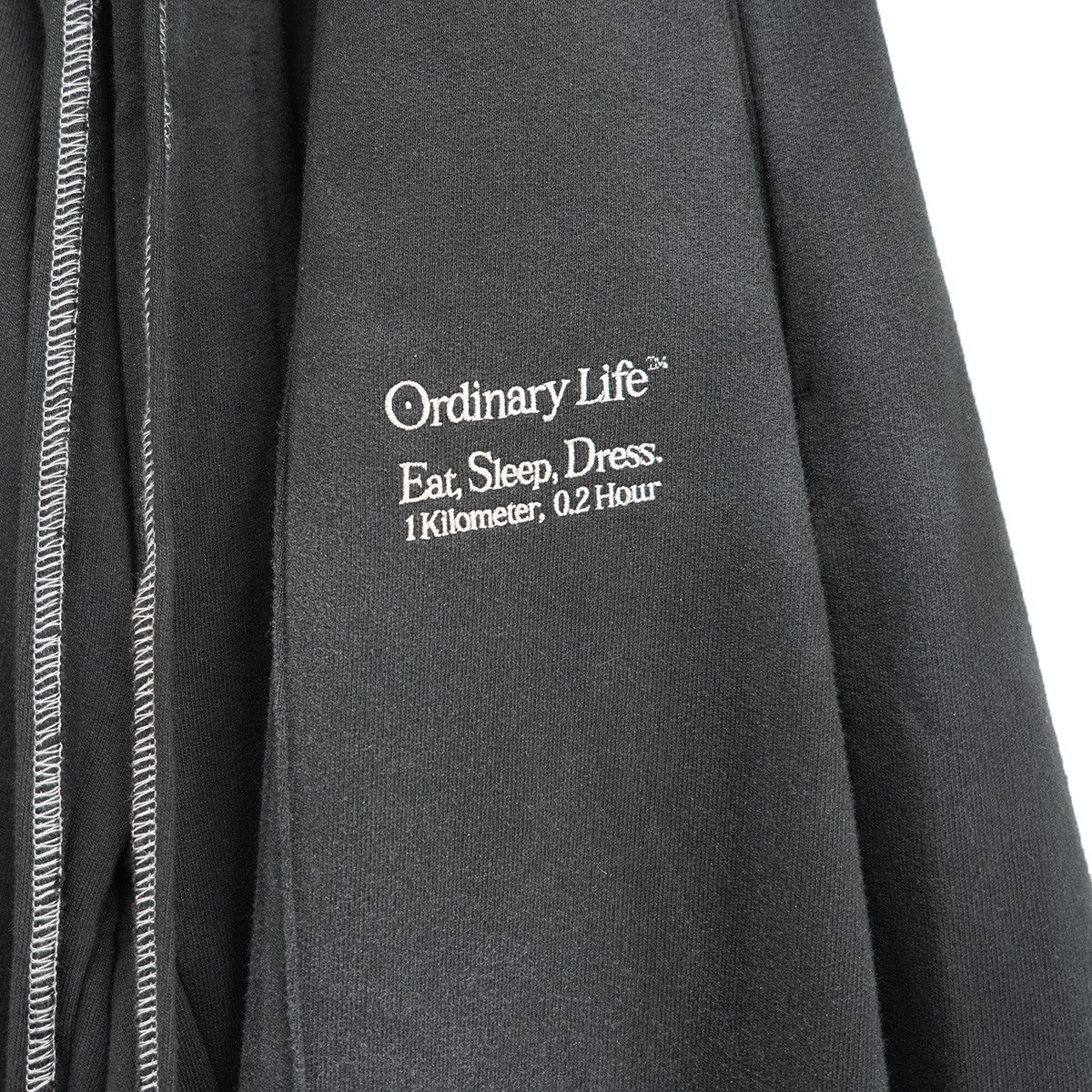 WASHED ORDINARY HOME PANTALONワイド ウォッシュド加工 裾ダメージ加工 イージー スウェットパンツ