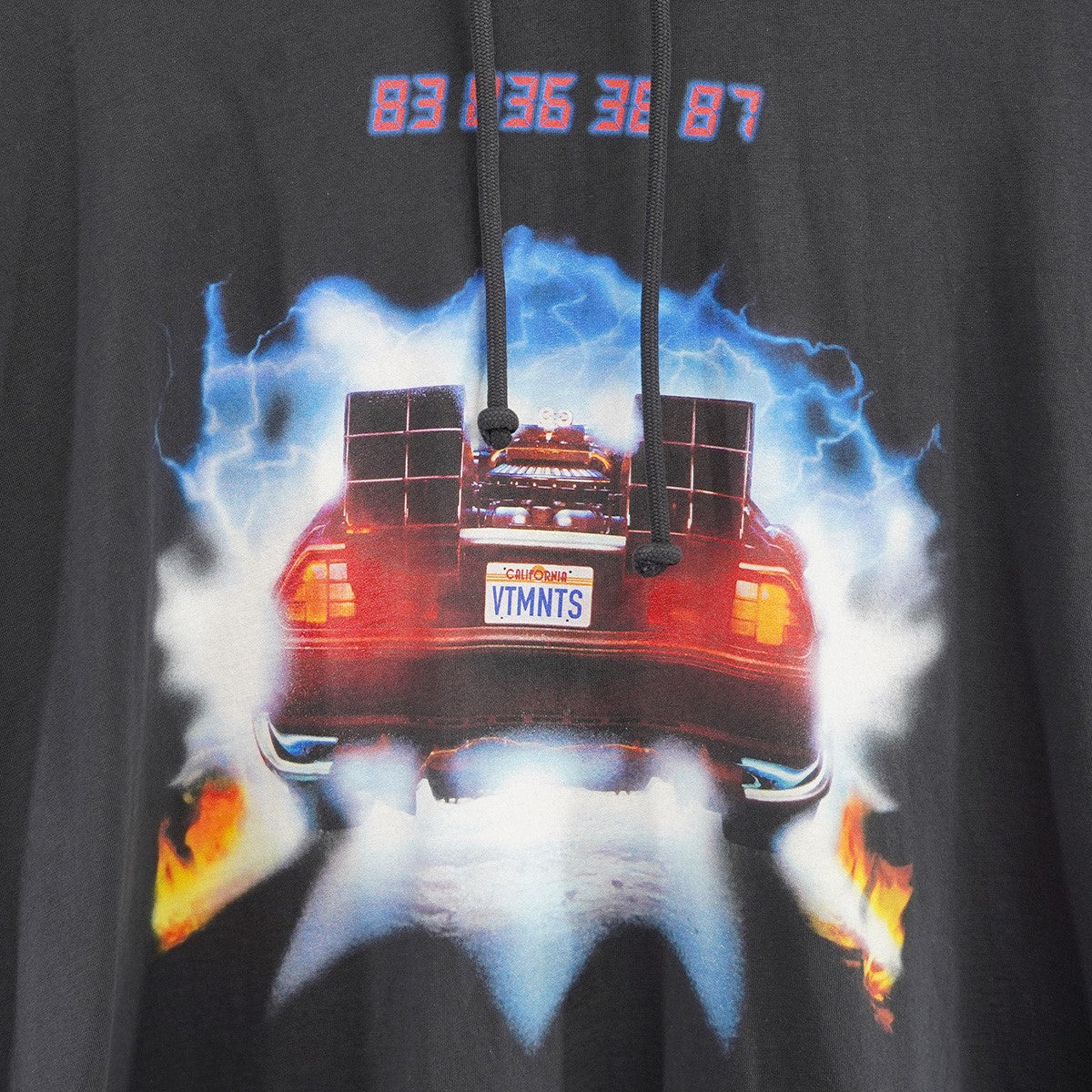 22SS BACK TO THE FUTURE JERSEY HOODIEバック・トゥ・ザ・フューチャー ムービー パーカー 薄手 カットソー地 ジャージー フーディ