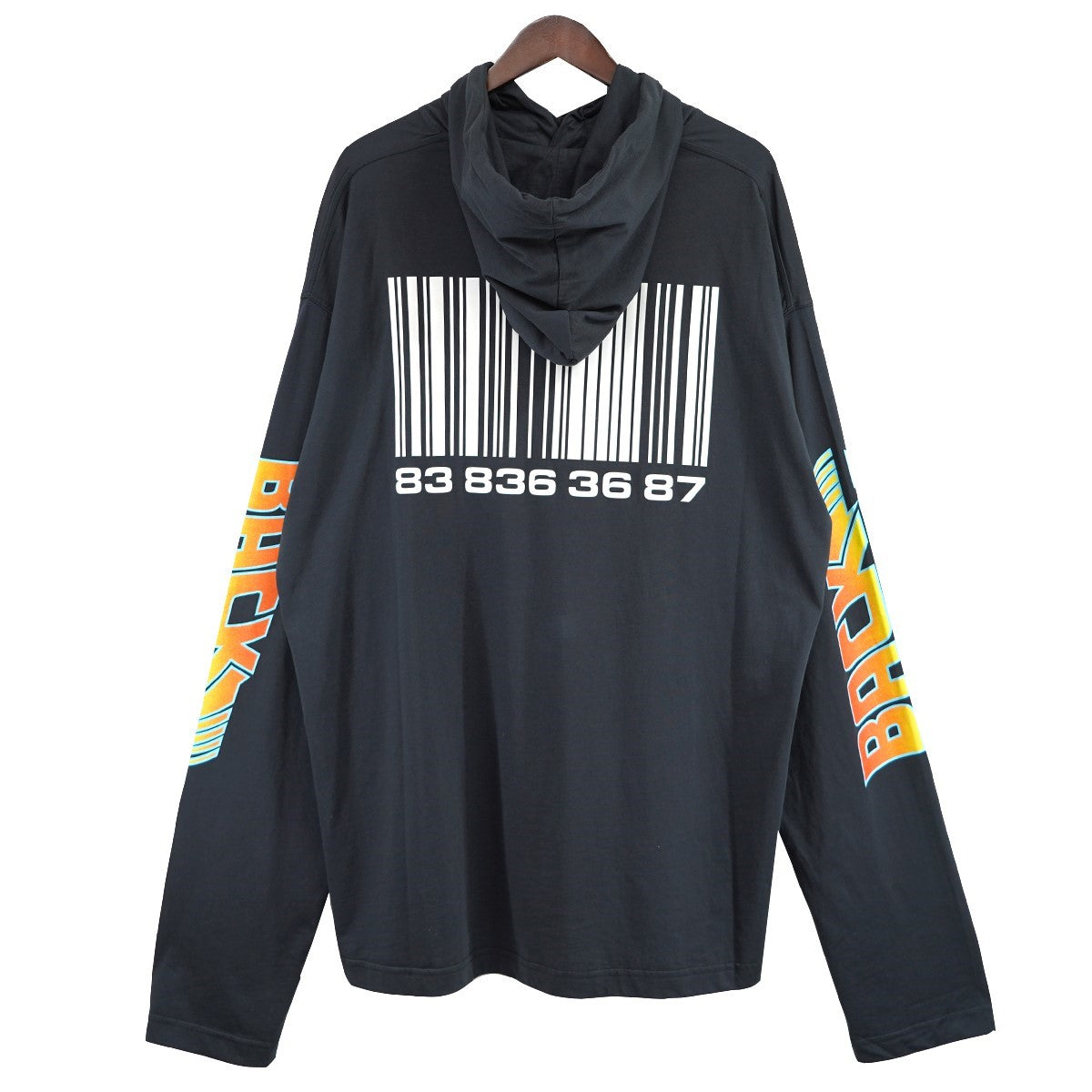 22SS BACK TO THE FUTURE JERSEY HOODIEバック・トゥ・ザ・フューチャー ムービー パーカー 薄手 カットソー地 ジャージー フーディ