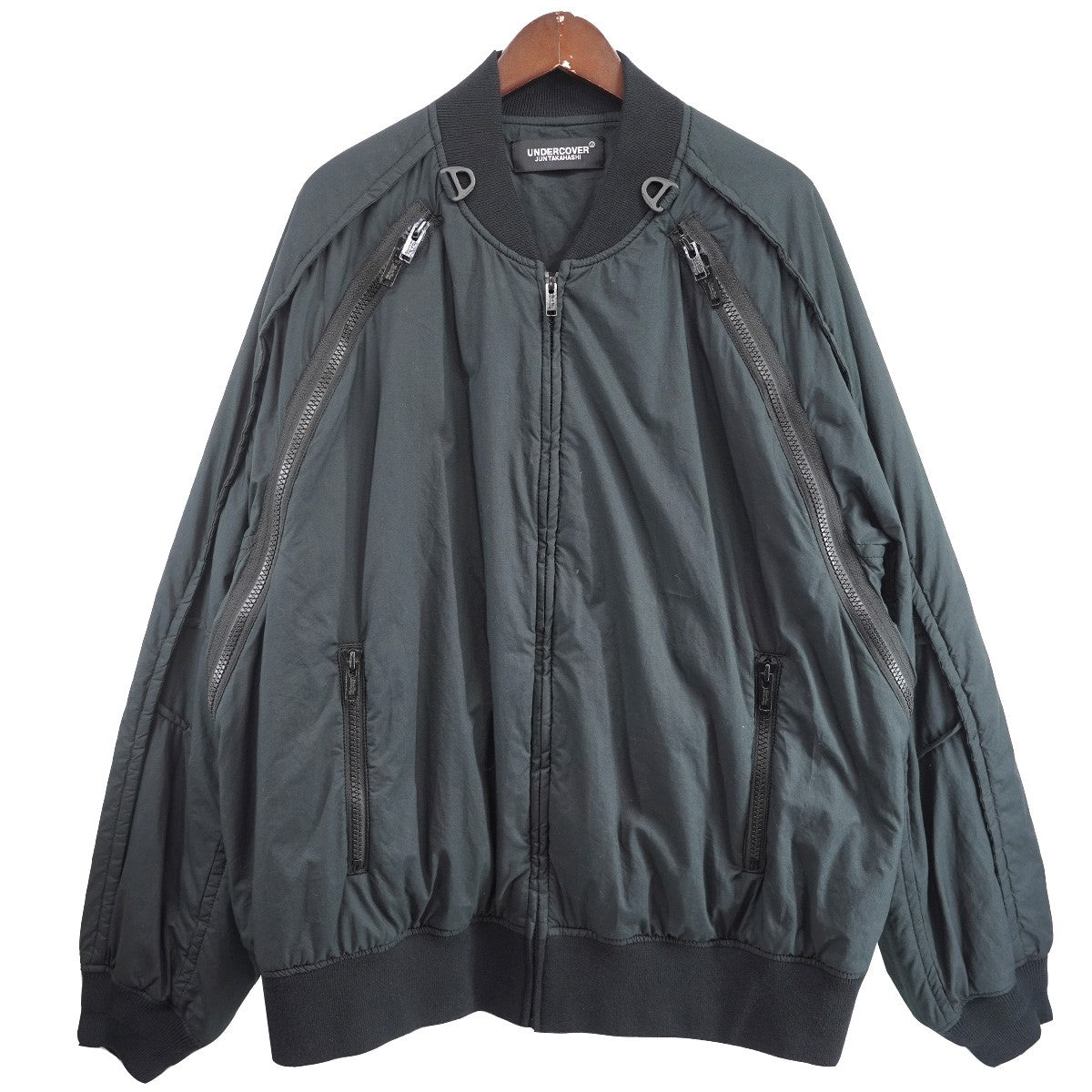 25AW クロスシームアウトZIP MA-1 JKTジップデザイン エムエーワン ボンバー ジャケット