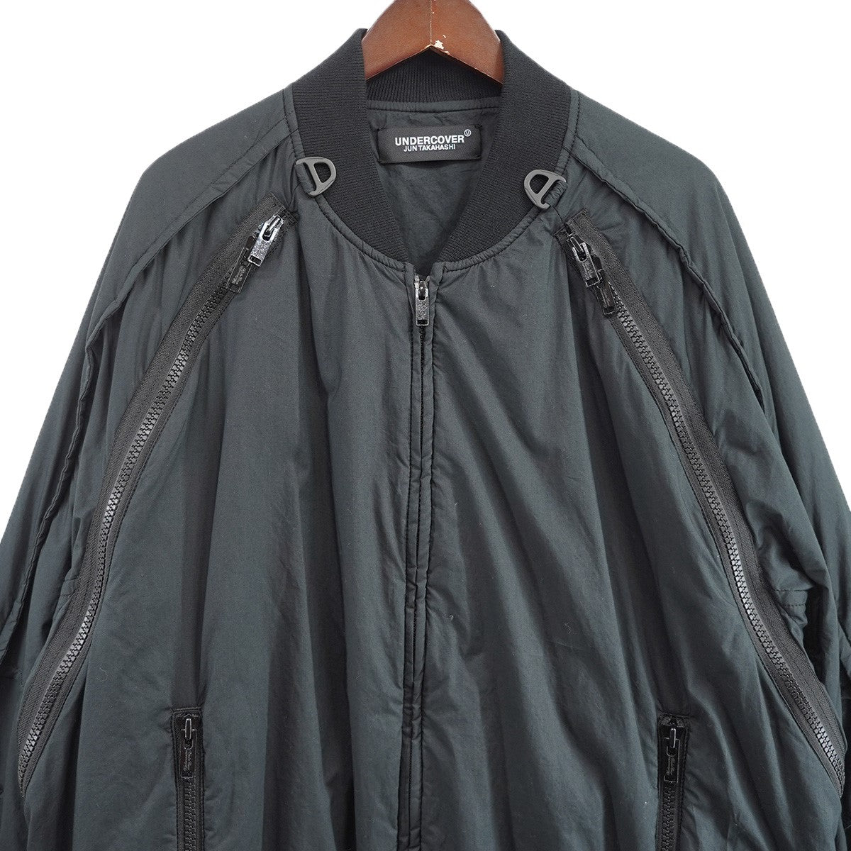 UNDERCOVER 25AW クロスシームアウトZIP MA-1 JKTジップデザイン エムエーワン ボンバー ジャケット 古着・中古-3枚目のアイテム画像