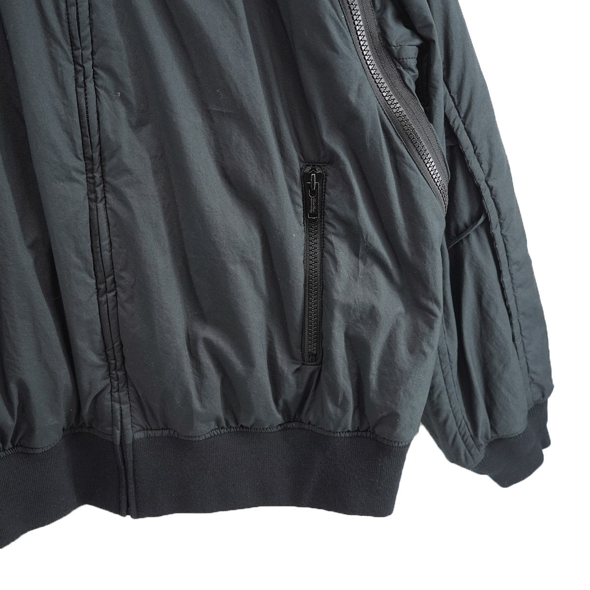 UNDERCOVER 25AW クロスシームアウトZIP MA-1 JKTジップデザイン エムエーワン ボンバー ジャケット 古着・中古-4枚目のアイテム画像