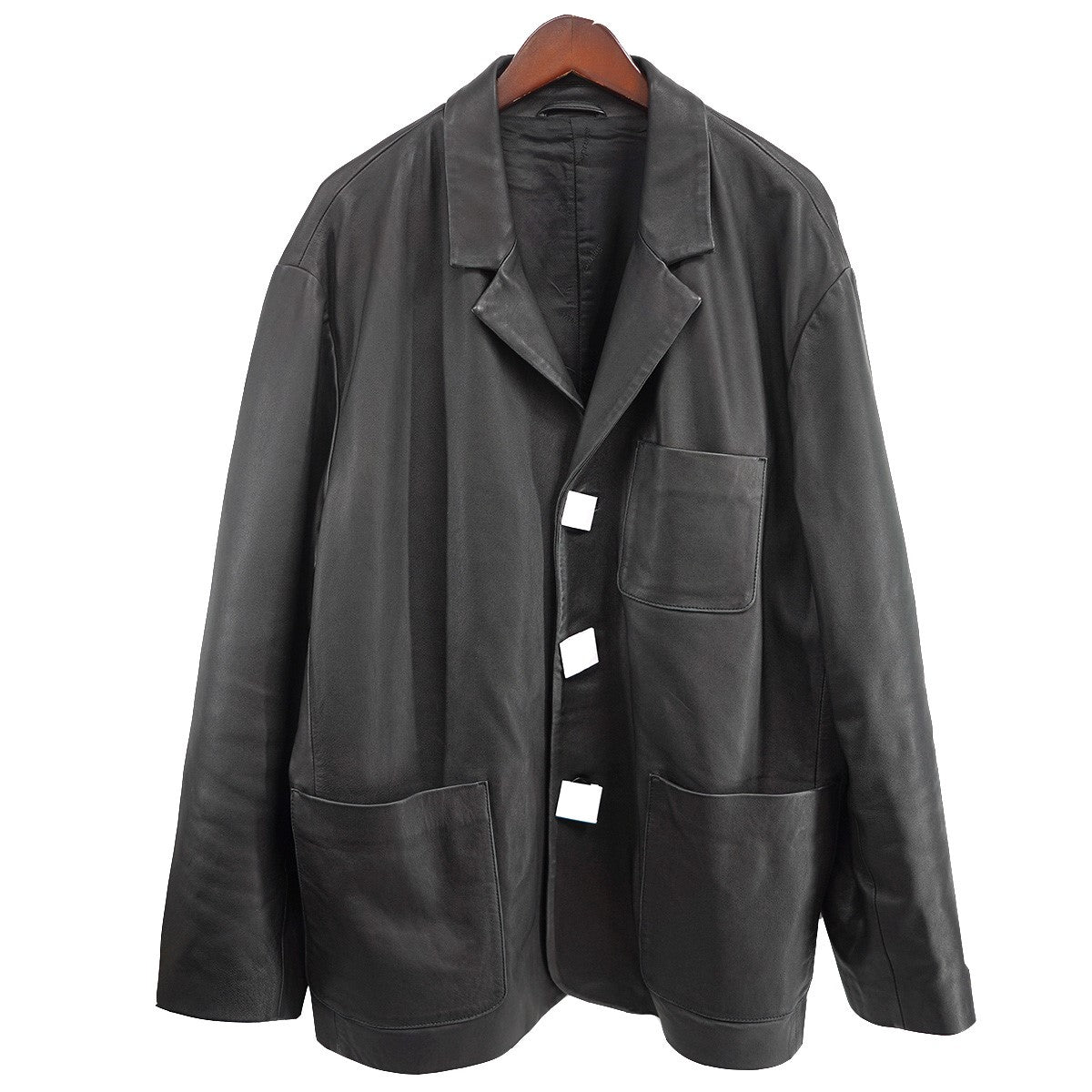 L 新品 25AW Supreme Leather Blazer Black Supreme Leather Blazer (FW25) - $598