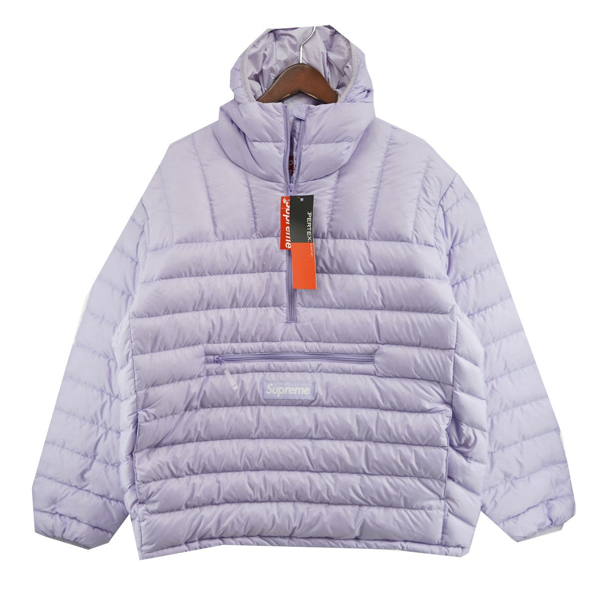 Supreme (students apathy )マイクロダウン Micro Fake down Half Zip Hooded Pullover – YZ