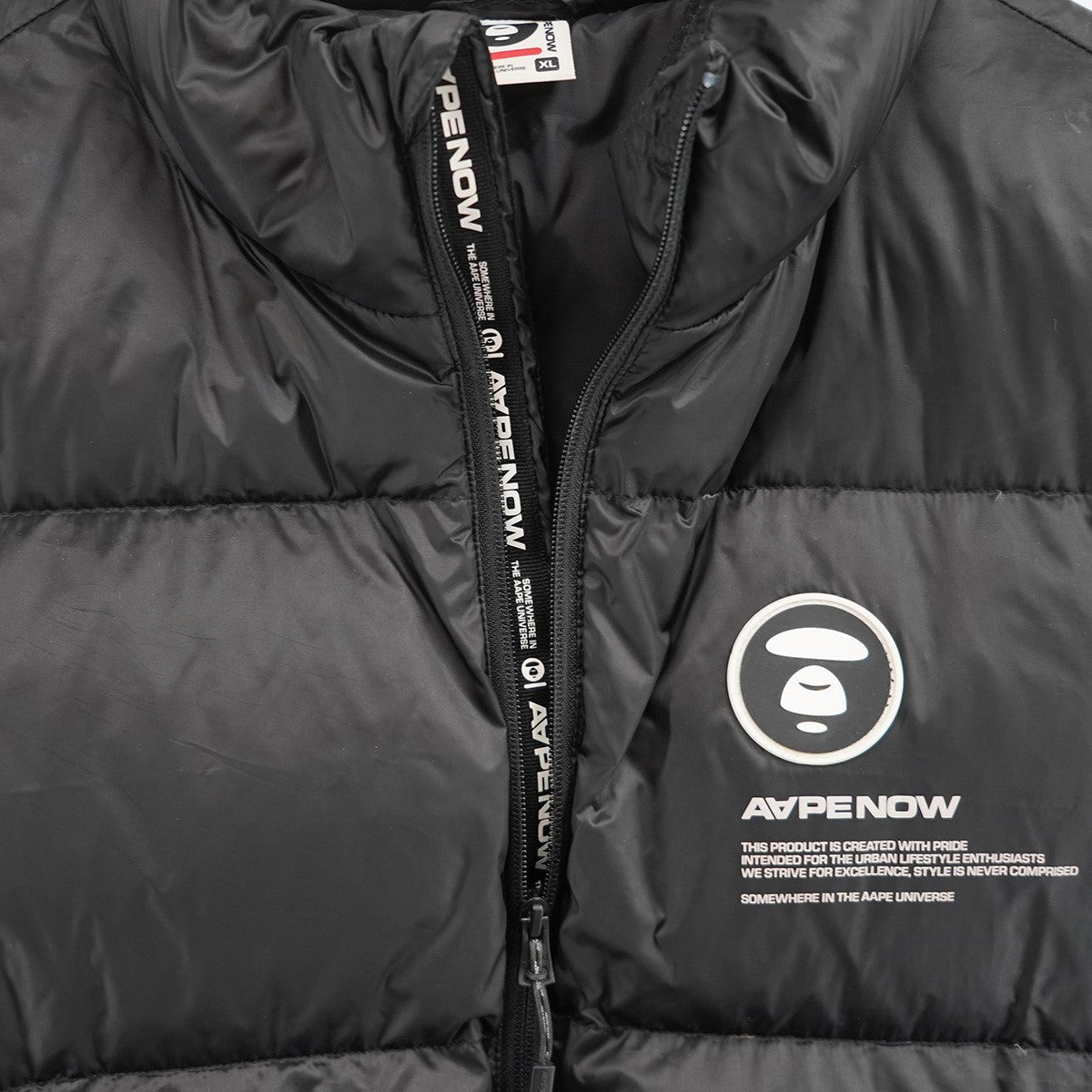 A APE NOW ロゴ パッチ ダウンベスト