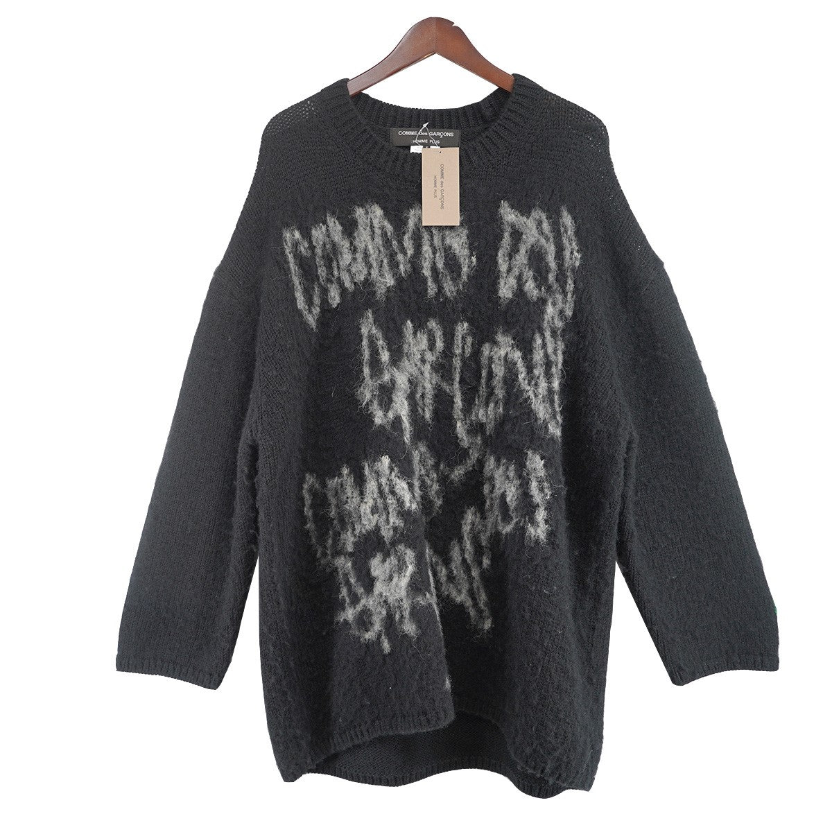 22AW ロゴインタージャニットクルーネックニットセーター