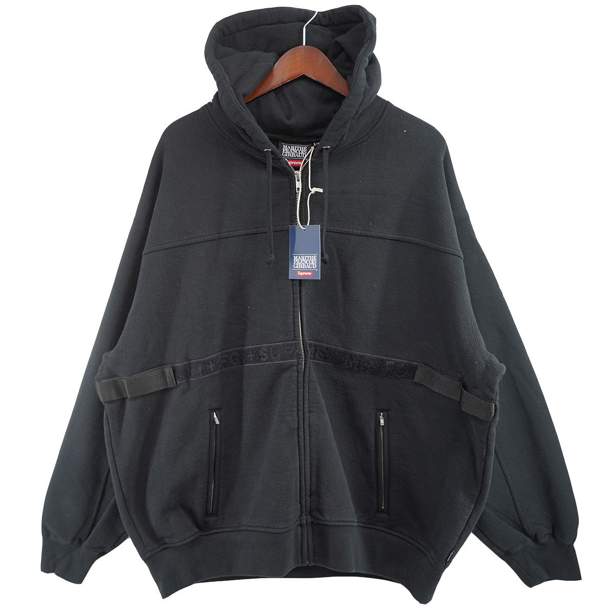 25SS Marithe + Francois Girbaud Zip Up Hooded Sweatshirtロゴ ジップ アップ フーディー スウェットシャツ パーカー