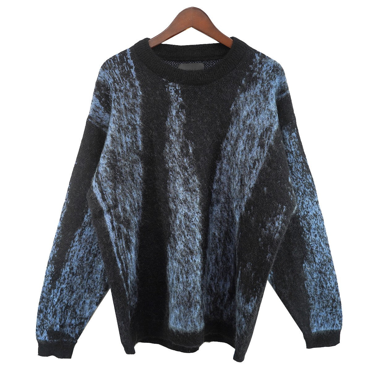 24AW JACQUARD MOHAIR SWEATER #BLUEジャガード モヘヤ セーター ニット