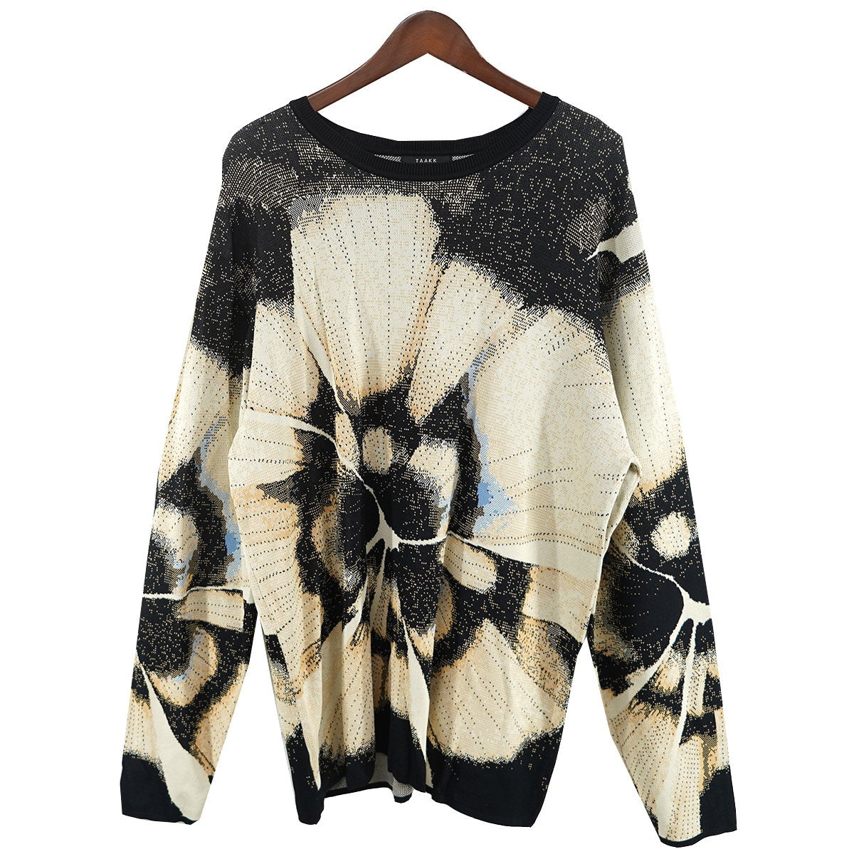 【未使用】TAAKK ターク JACQUARD KNIT ニットトップス TAAKK(ターク) 24AW JACQUARD KNITフラワー ジャガード織りニット 定価