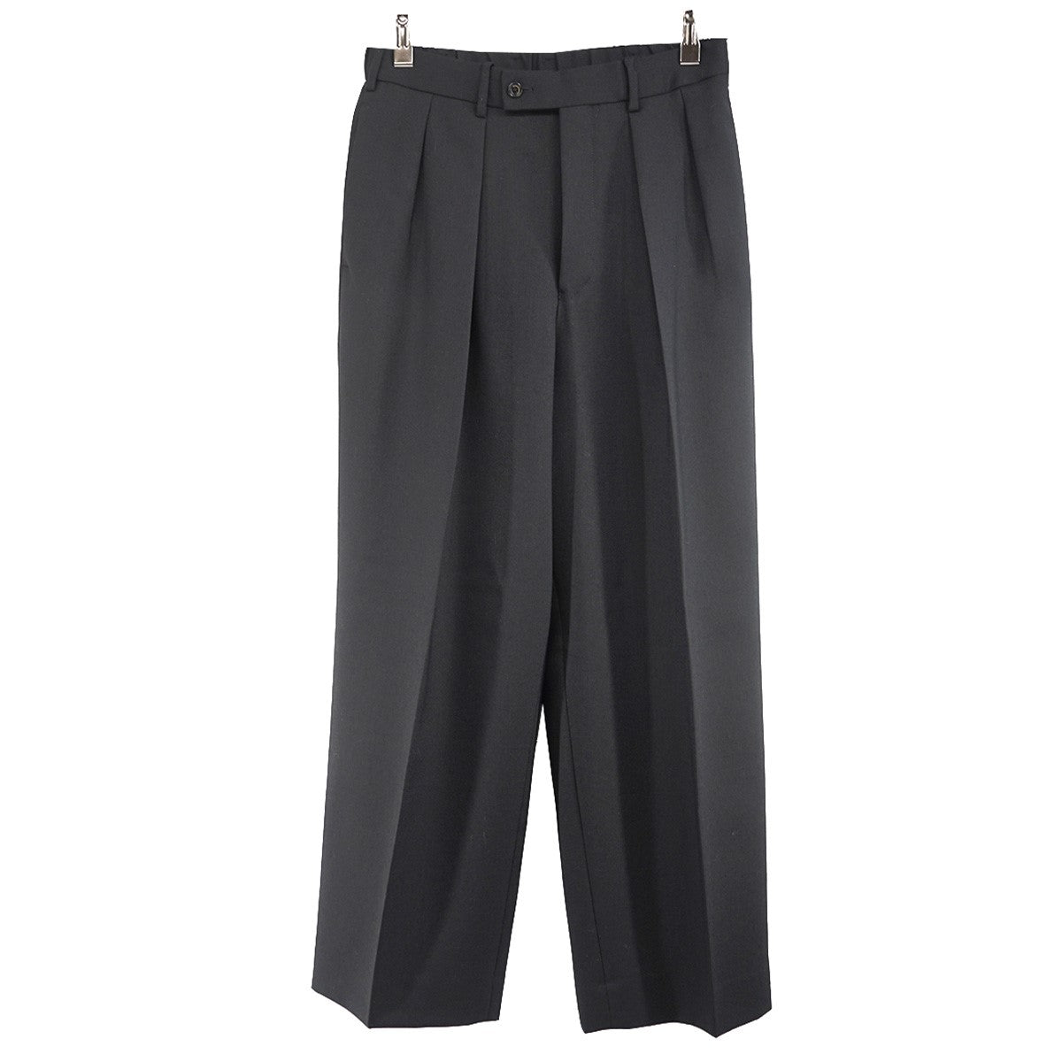 23AW DOUBLE PLEATED TROUSER ORGANIC WOOL HEAVY TROPICALダブルプリーツ トラウザース オーガニック ウール ヘビー トロピカル パンツ