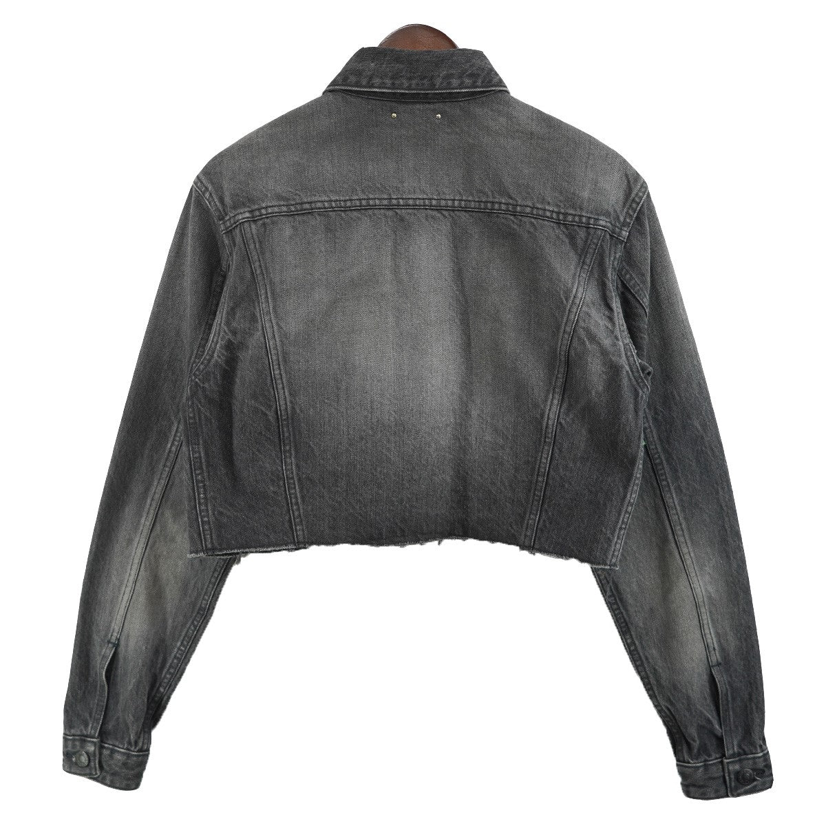 カットオフ 加工 クロップド 短丈 デニムジャケット