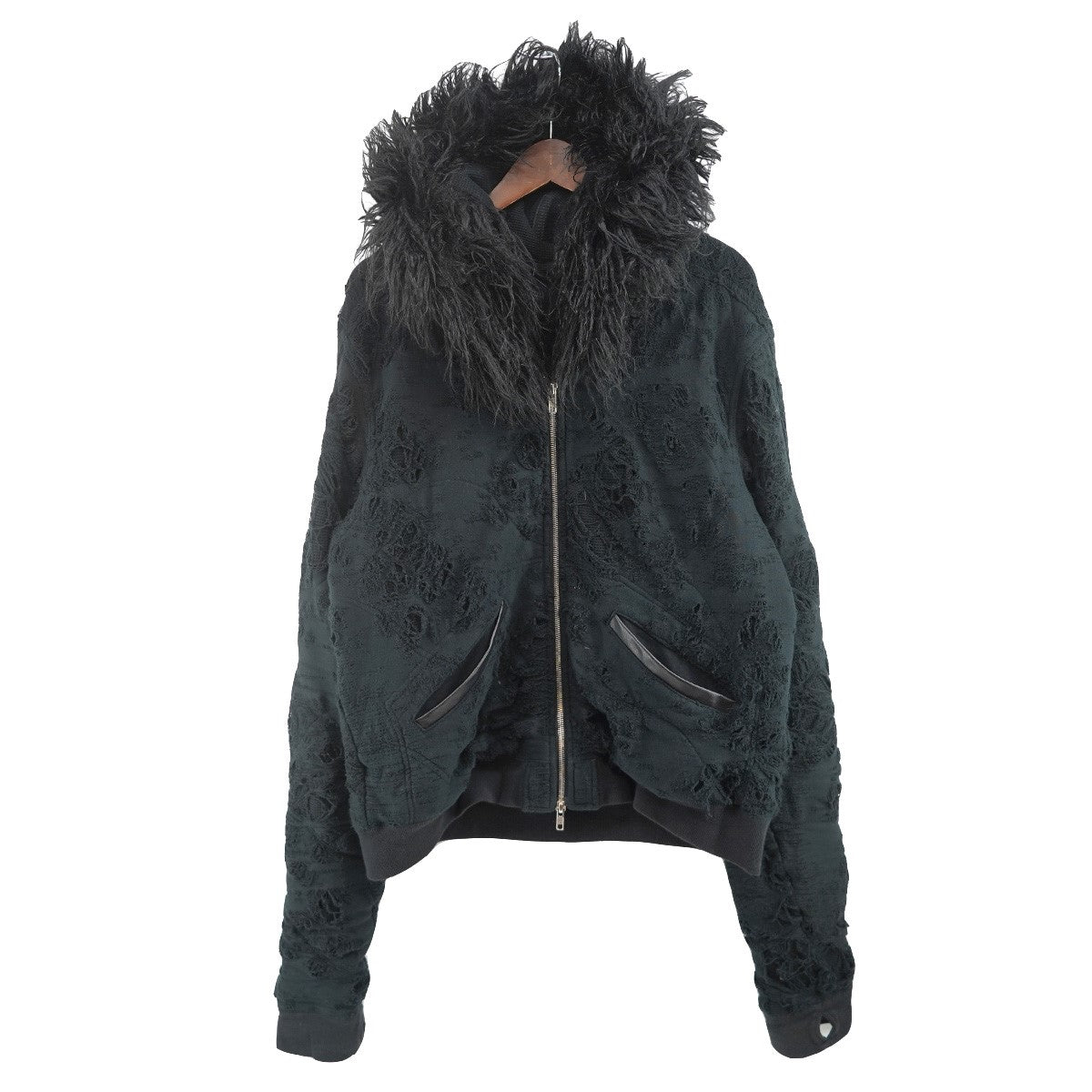 FILTH(フィルス) 25AW DESTROY ZIP UP ／ BLKデストロイ ダメージ 加工