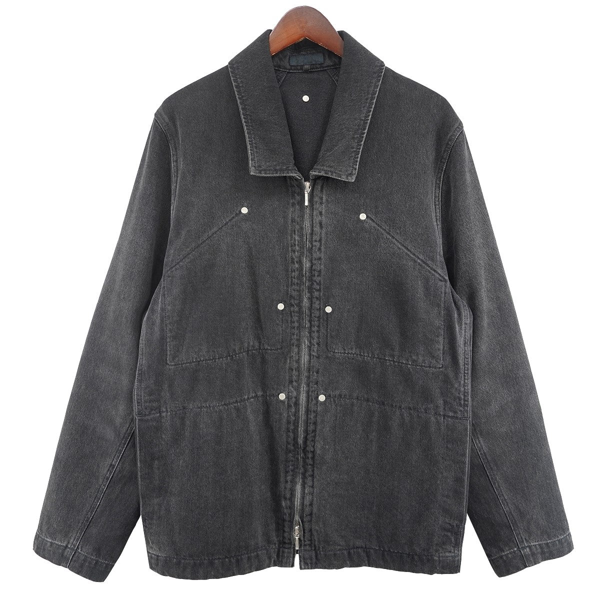 23SS RIVETED DENIM JACKET COVERALL BLOUSONリベット デニム カバーオール ジャケット ブルゾン
