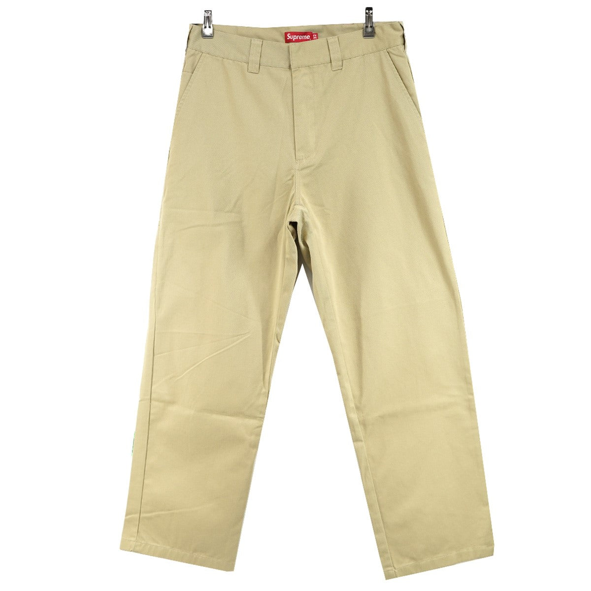 美品 Supreme Work Pants ベージュ W32 Supreme(シュプリーム) 22SS Work Pants 混紡ツイル素材ストレート