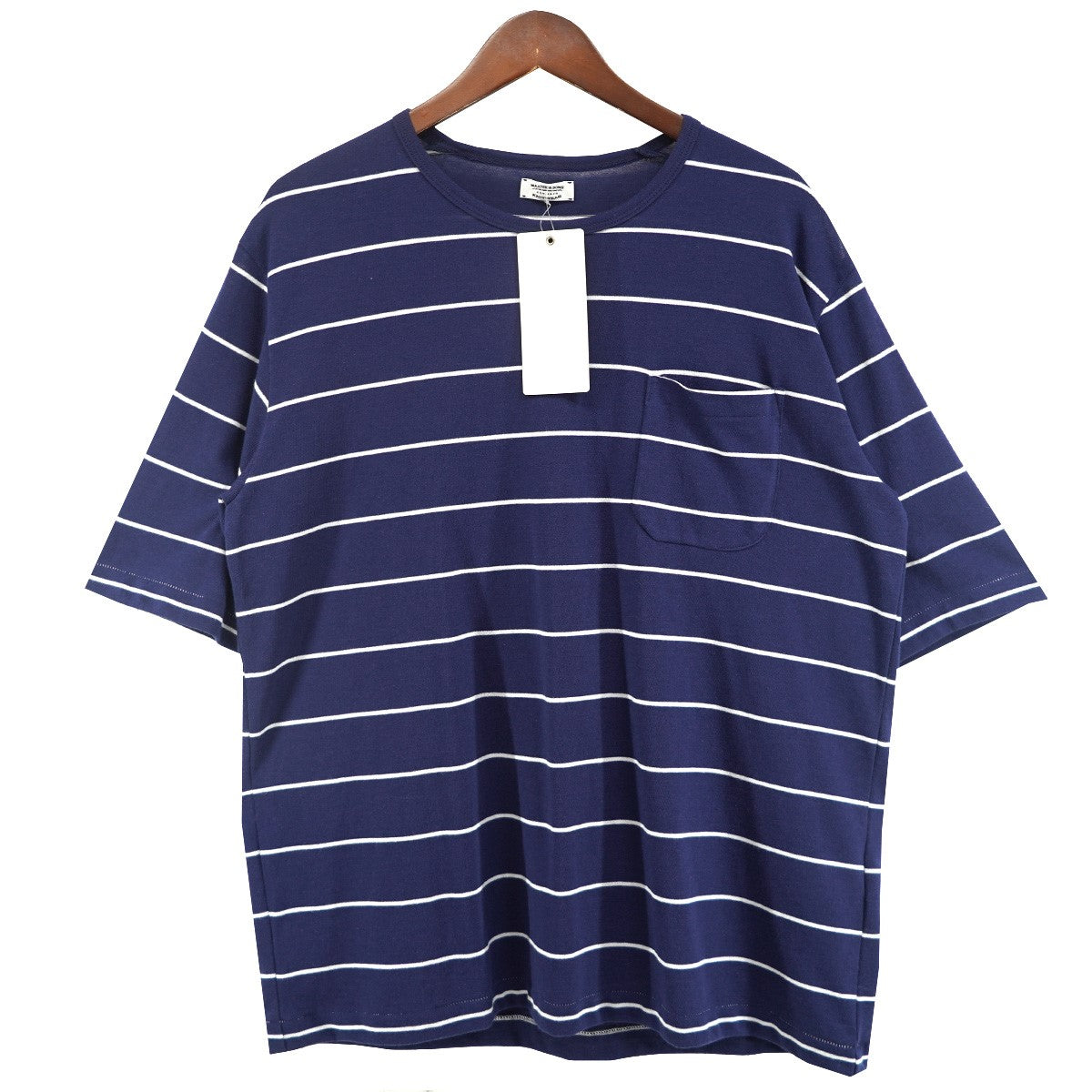 26SS MAATEE&SONS BORDER POCKET TEE サイズ2 MAATEE＆SONS(マーティーアンドサンズ) 26SS S／S BORDER POCKET TEE