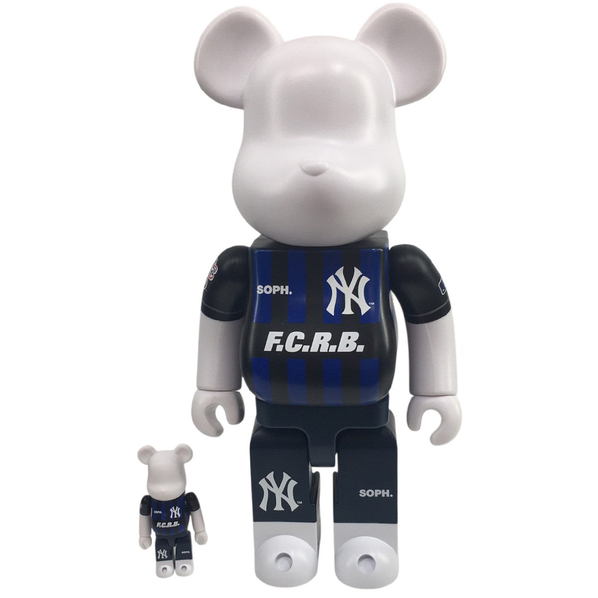 BE@RBRICK F.C.R.B. × MLB 100% & 400% (NEW YORK YANKEES)ベアブリック ニューヨーク ヤンキース フィギュア
