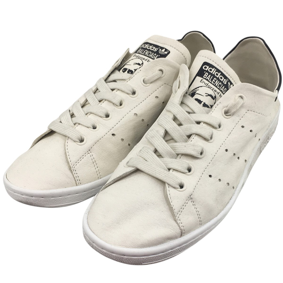 BALENCIAGA×adidas 23SS Balenciaga Stan Smith Worn-Out ロゴ