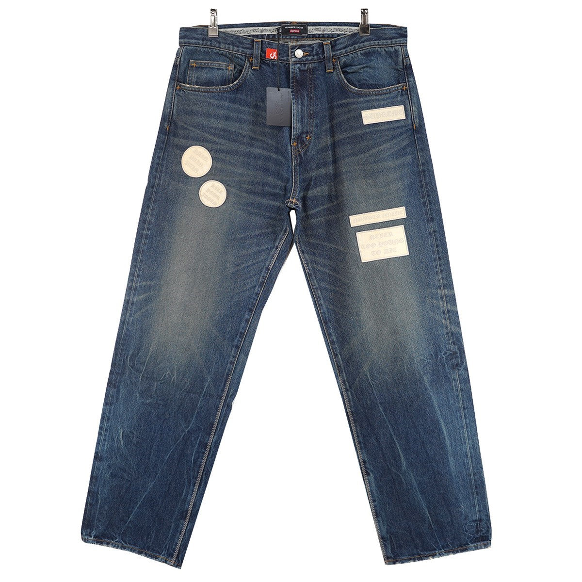 NUMBER (N)INE メッセージプリント デニム Supreme×NUMBER (N)INE 25AW Number (N)ine Patches Loose Fit Jean