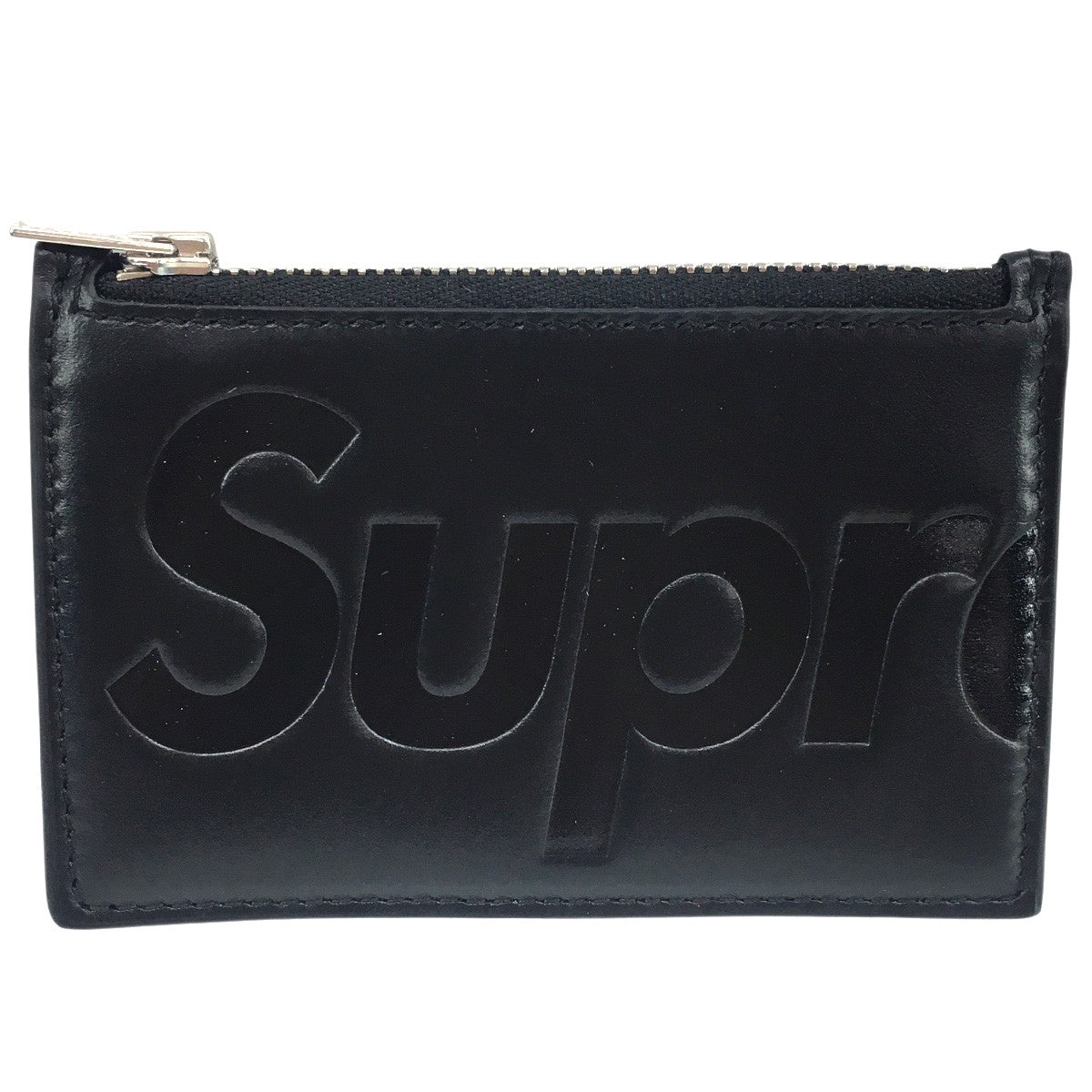 Supreme(シュプリーム) 25AW Leather Zip Card Holder ロゴ ジップ