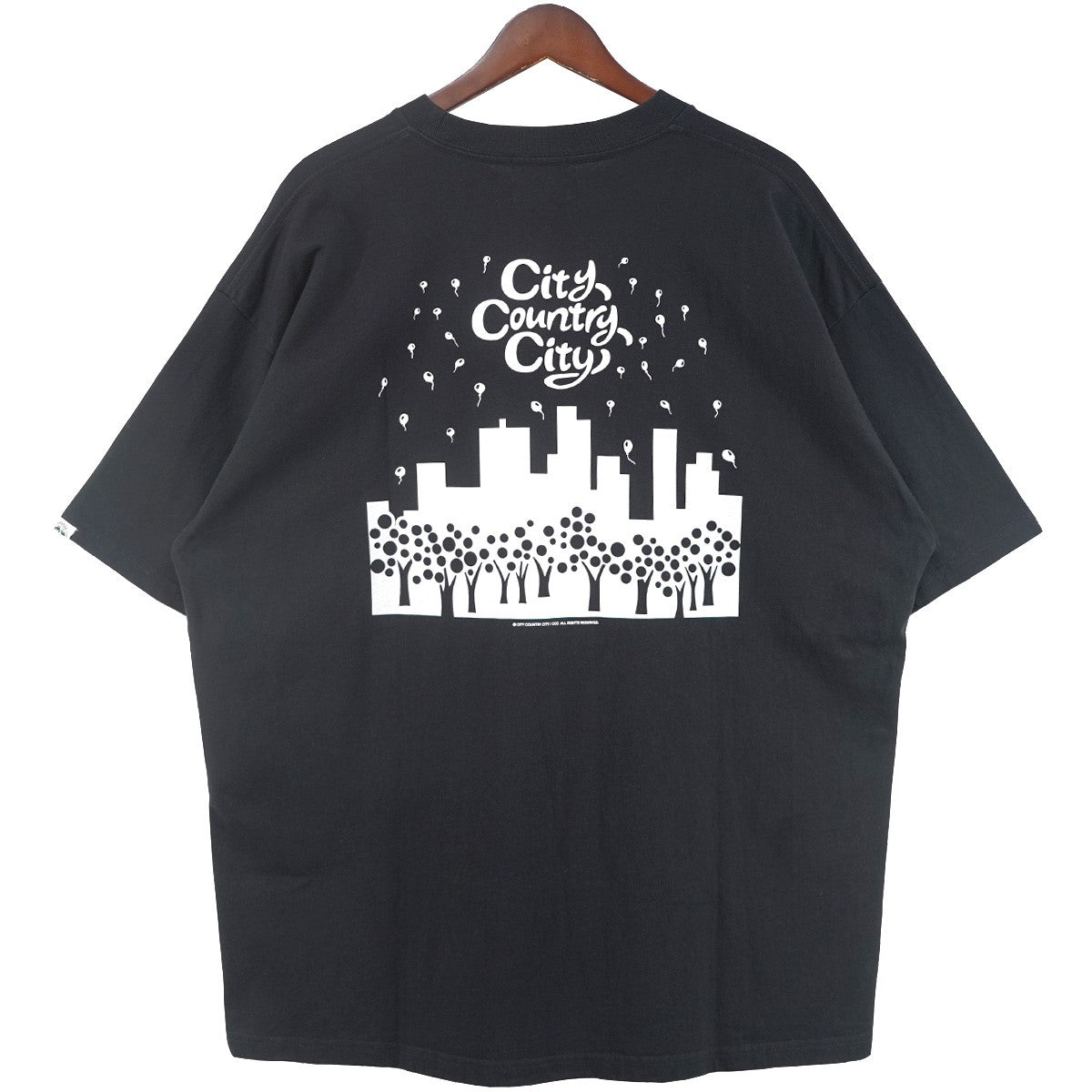 24SS Embroidered Logo Cotton T-shirt Park ヘビーウェイトコットンロゴ刺繍 グラフィック バックプリント ピスタグ ボックスシルエット 半袖 Tシャツ