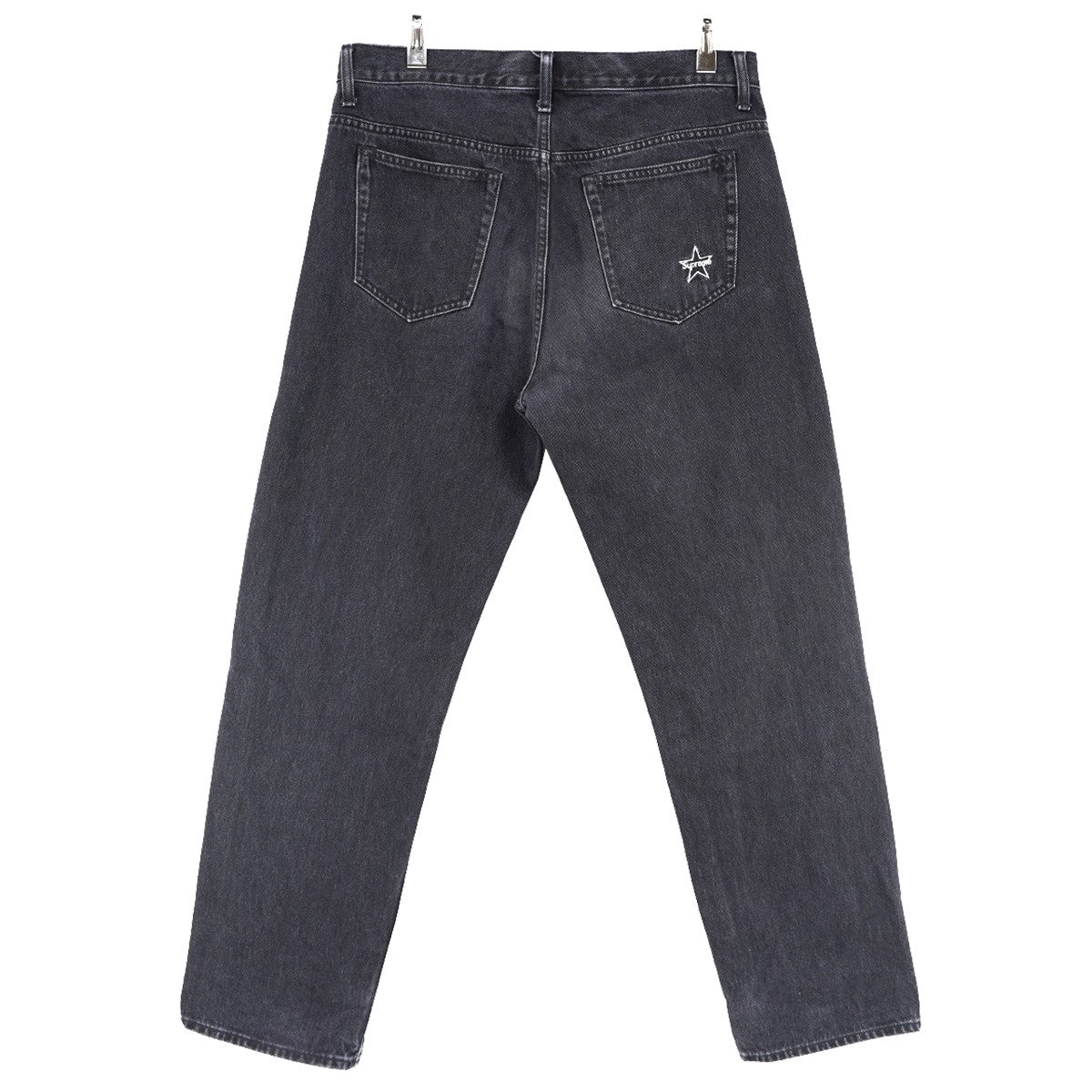 25SS Regular Jeanバック スター パッチ ロゴ ウォッシュド加工 レギュラー ジーンズ デニムパンツ