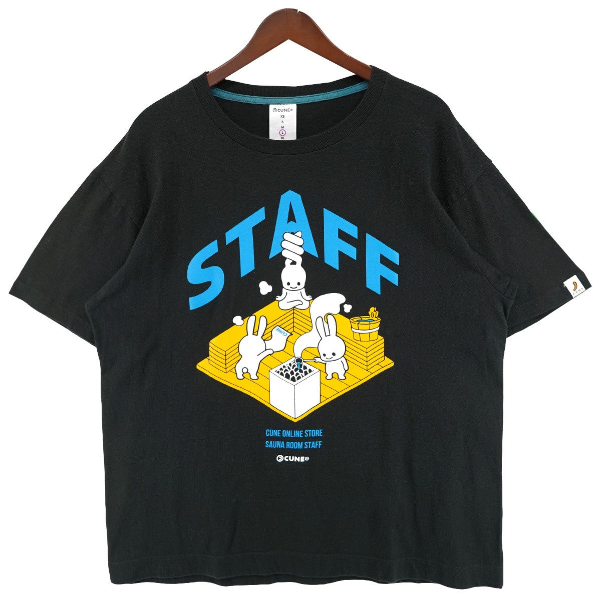 CUNE ONLINE STORE 3.0T-SHIRTSサウナスタッフ ロゴ Tシャツ