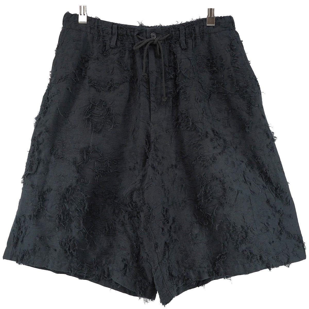 24SS COTTON BOTANICAL SHEER JACQUARD SHORT PANTSボタニカル シアージャカード フリンジ イージー ショーツ ハーフ パンツ