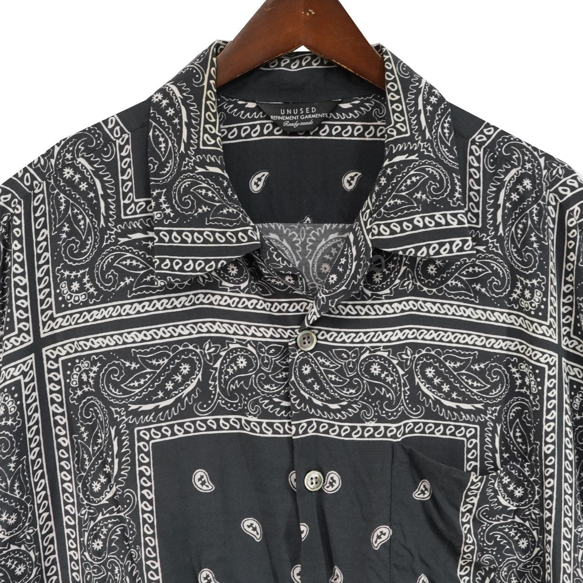 20SS bandanna short sleeve shirtシルク混 バンダナ ショートスリーブ 半袖 シャツ
