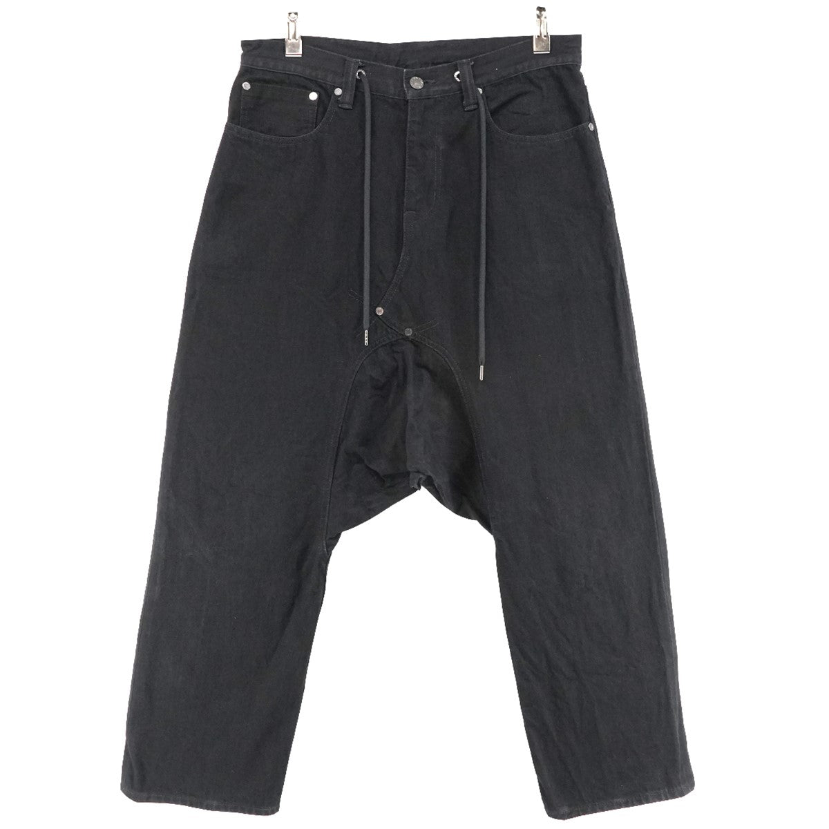 21AW 5POCKETS SAROUEL DENIM PANTS5ポケット サルエルデニムパンツ ワンウォッシュ加工 セルビッジ ジーンズ イージー パンツ