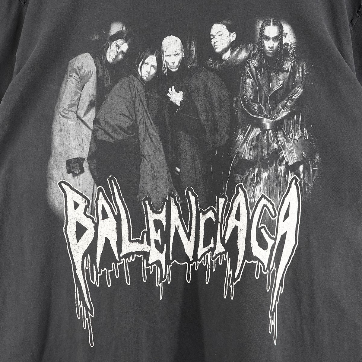 24AW Metal Heads T-Shirtロゴ メタルヘッズ オーバーサイズ デストロイ ヴィンテージ ダメージ加工 Tシャツ