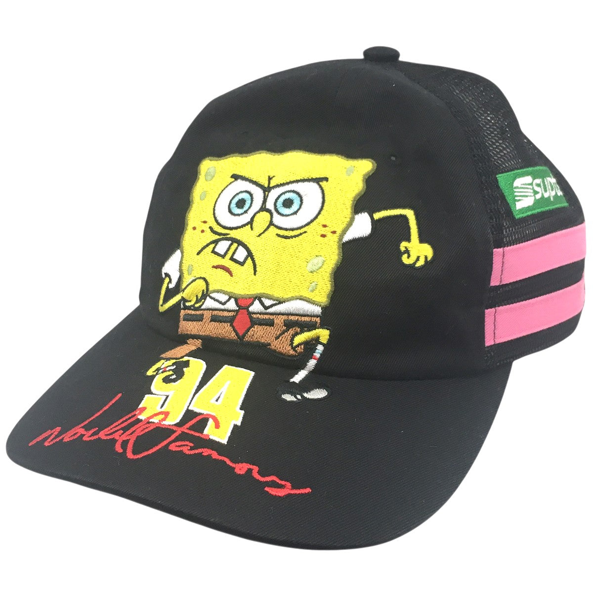 25SS SpongeBob Jeff Hamilton Mesh Back 6-Panelスポンジボブ ジェフハミルトン メッシュバック 6パネル キャップ 帽子