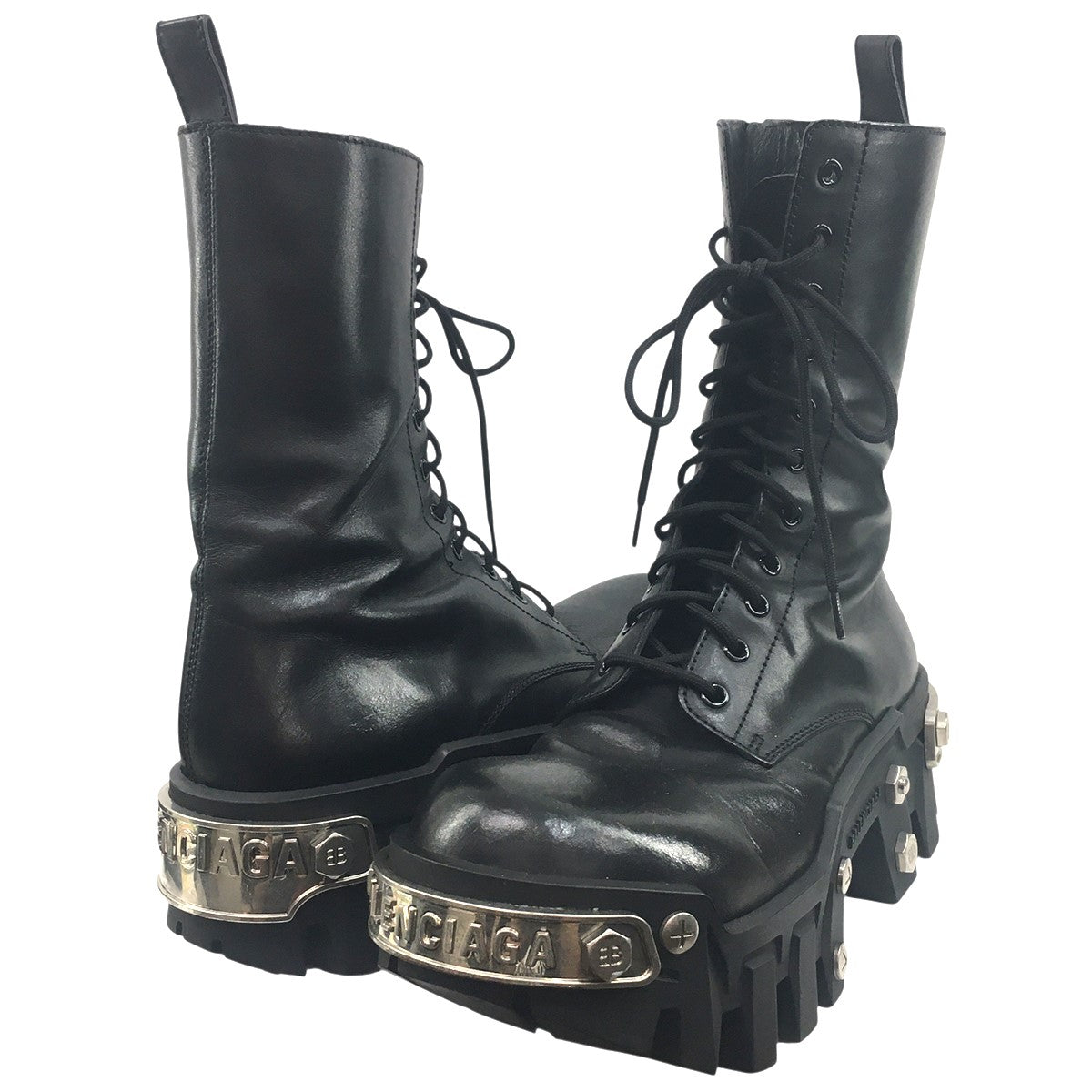 BALENCIAGA(バレンシアガ) Bulldozer Lace-up Boots メタル プレート
