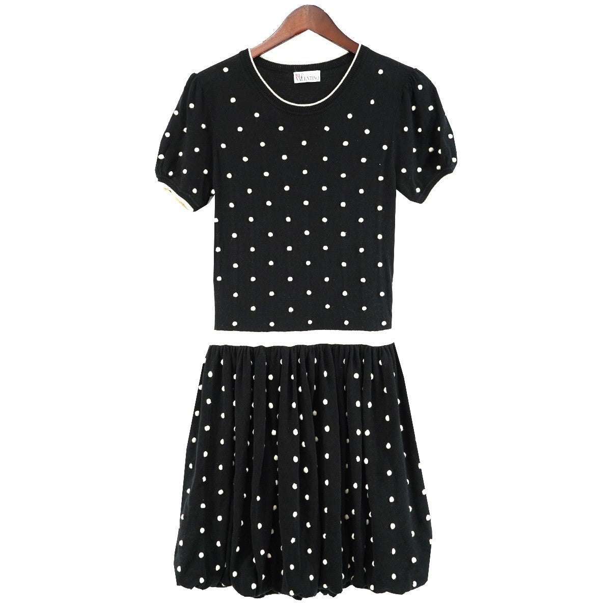 RED VALENTINO(レッド・ヴァレンティノ) Polka Dot Intarsia Knit