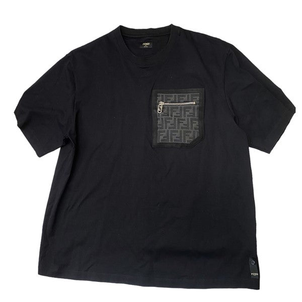 FENDI(フェンディ) ブラックジャージー TシャツFY1257 APM4