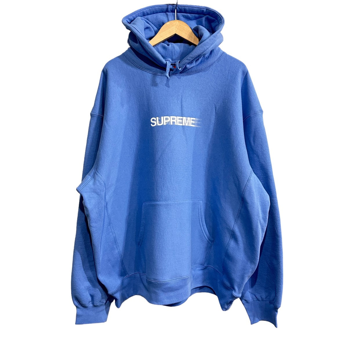 SUPREME(シュプリーム) 23SS Motion Logo Hooded Sweatshirt モーションロゴパーカー ライトブルー サイズ  XL｜【公式】カインドオルオンライン ブランド古着・中古通販【kindal】